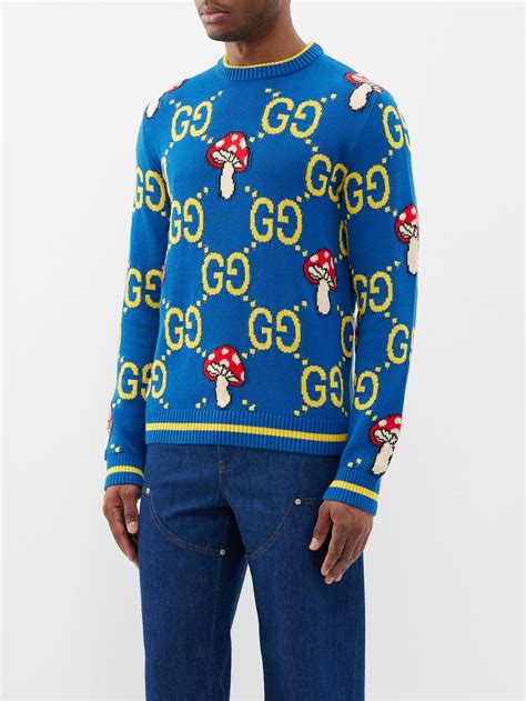 gucci mushroom sweater|Gucci sweater for men.